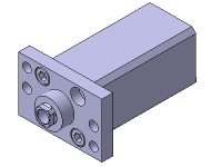 MISUMI Clamp Cylinders Rod Side Flange