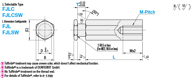 Compact Floating Joints - Specified Length Type | MISUMI | MISUMI India