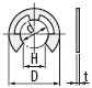 Rotary Shafts Retaining Ring Groove, Keyway, Retaining Ring Dimensions