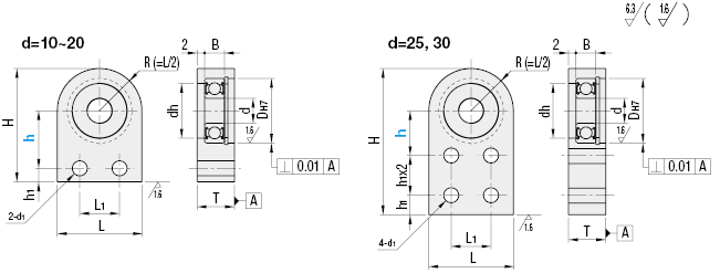 Bearings with Housings - Side Mount:Related Image