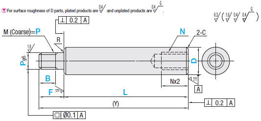 Linear Shafts-One End Threaded One End Tapped:Related Image