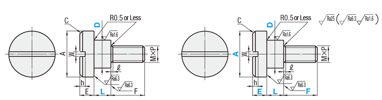 [Clean & Pack]Fulcrum Screw - Straight Slot Groove: Related Image