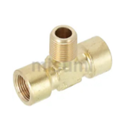Economy Series Screw-In Fittings for Low Pressure, Brass, Equal Dia., Female/Male Tee