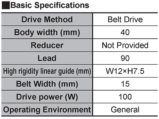 Basic Specifications