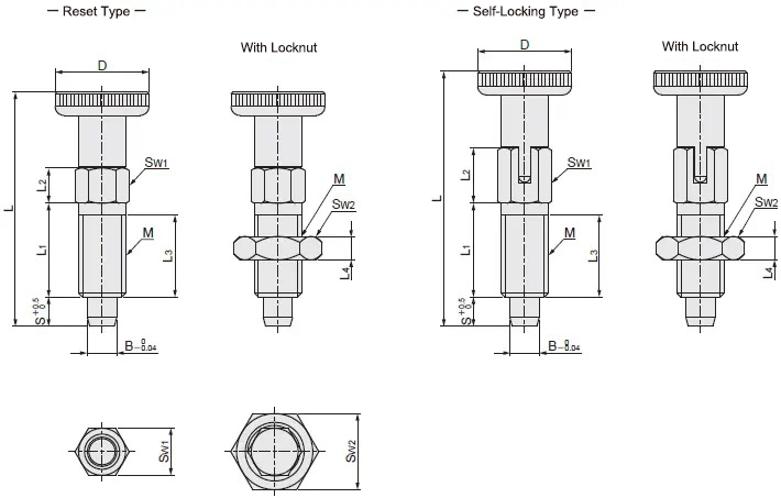 Plunger Dimensional Drawing