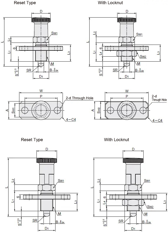 Plunger Dimensional Drawing