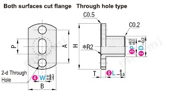 Fixture bushing with special-shaped hole specification drawing