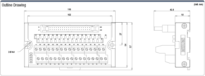 PLC-Connector Terminal Block (Mitsubishi Electric for I/O):Related Image