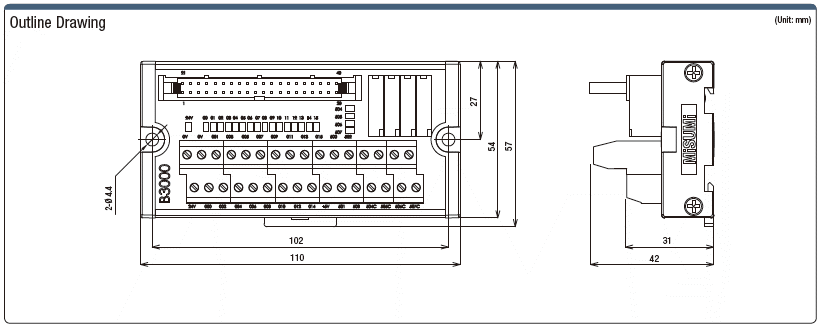 PLC-Connector Terminal Block (Keyence KV Series Supported):Related Image