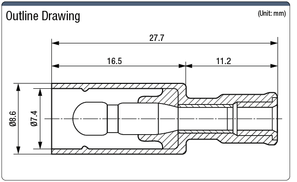 Plug-in Model Pin Terminal, Waterproof Model Male:Related Image