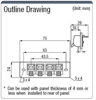 Panel Model Terminal / 4 Push Lever:Related Image
