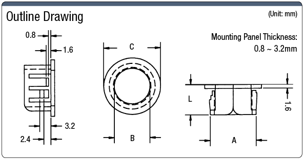 Cable Bushing (Open Model / Slitting ):Related Image