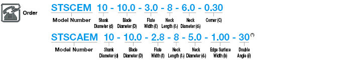 Carbide T-Slot Cutter, 2-Flute / 4-Flute, Corner Angle:Related Image