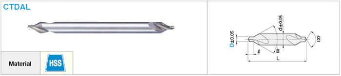 High-Speed Steel Center Drill, Long / New JIS, Model A:Related Image
