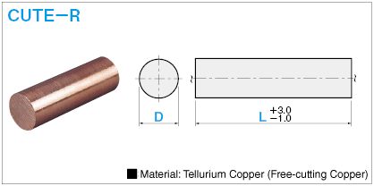 Electrode Blank Round Bar Electrode Tellurium Copper: Related Image