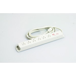 Multi-Use Power Strip, 6 Outlets 15-A Flat Blade, Cable Set with Integrated Flat-Blade Plug