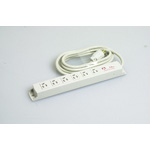 Multi-Use Power Strip, 6 Outlets 15-A Retaining, Cord Set with Flat-Blade Plug (KC1330) 
