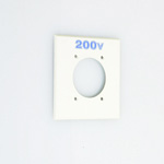 Flat-Blade Plate for Outlet, 30 A / 50 A / 60 A ⌀57 (541A) 
