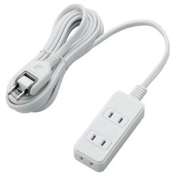 Shutter Tap / Surge Protector / 3 Sockets / 3 m / White