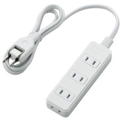 Shutter Tap / Surge Protector / 4 Sockets / 1 m / White
