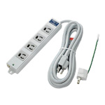 Power Strip, for Office Use, 4 Outlets (OAT-JP43H) 