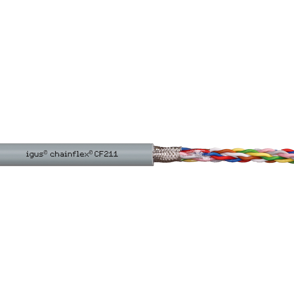 Chain Flex CF211- Twisted Pair Cable, with Shield (CF211.02.05.02-0.25SQ-(5X2)-4) 