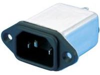 IEC Standard Inlet With Noise Filter (3 A to 10 A, Screw Mount, C14) (ID-0342-S) 