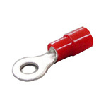 Round Type (R Type) Eco‑Friendly Insulated Crimp Terminal For Copper Wire (TMEX5.5-4S-YEL) 