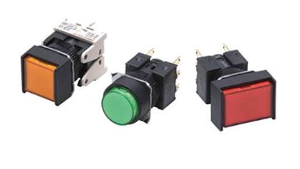 Push-Button Switch (Detachable Type) (Light/Non-Light) (Cylindrical ø16) A16 (A16L-AGM-T1-2) 