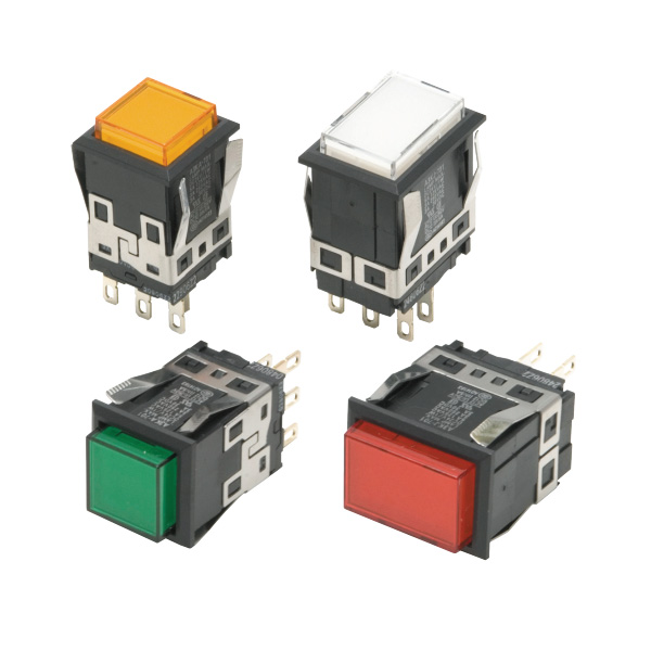 Illuminated Push Button Switch (Rectangular Body) A3K, Optional Part (A3KJ-51G-05E) 