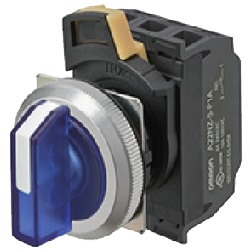 φ30 mm Selector Switch (Illumination Type) A30NW Series (A30NW-2ML-TYA-G100-YC) 