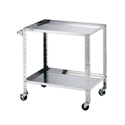 AS ONE Corporation Stainless Steel Heavy Cart 2 Tiers