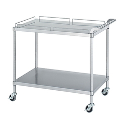 Stainless Steel Cart (SUS304, 1 Tier With Guard, 1 Tier Without Guard) MN11 Series