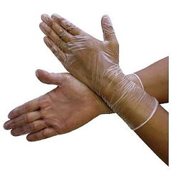 PVC Gloves, Long, Thin / Smooth Type (100 Pcs. Included) (61-8736-99)