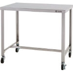 Stainless Steel Workbench, H-Type Frame, with Casters, SUS430 Uniform Load (kg) 120 (C-KTHW-900)