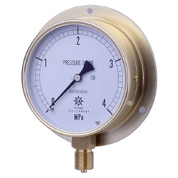 HNT General Purpose Pressure Gauge For Vapor, Rounded Edge Type (B) (BMT-G3/8-75X0.3MPA-AHT) 