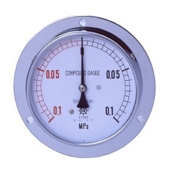 IPT General Pressure Gauge, SUS Type For Vapor, Embedded Type (D, FD) (DMU-G3/8-100X2.5MPA-AIA) 