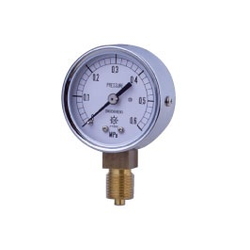 KOT Compact Pressure Gauge, SUS Type, Rimless Type (A) (AT-R1/8-50X4MPA-AKA) 