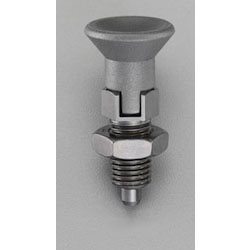 Nose lock double nut type index plunger