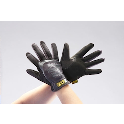 Gloves, Mechanic (Synthetic leather/black/thickness 0.7 mm/rubber drawstring) (EA353BS-32A)