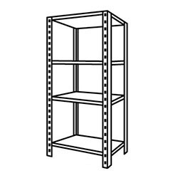 1,800 mm / Steel Shelf