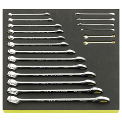 19-Piece Set, Combination Wrench (Inch)