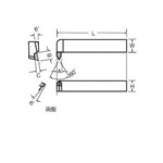 JIS Standard Internal Thread Cutting Bit 15 Type (Old JIS Type) 