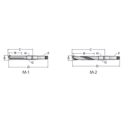 Throw-Away Drill, 1/1.5 Series Holder, Morse Taper Shank (23015H-003M) 