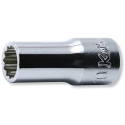 Hand Socket 3/8" "(9.5 mm) 12-Sided Semi-Deep Socket 3305X/3305XA