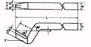 Blade Bit with High Frequency (61-S Type High Rake Long Cutting Edge Bit/MV10 for Planing)