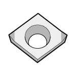 Diamond Shape 80° / Positive CBN Diamond CCMW (CCMW040104S01035SET-KBN10M) 