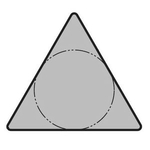 60° Triangle Positive without Hole TPMR "Medium Finishing"