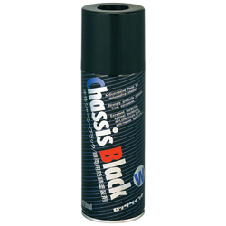 Water Based Top Coat Chassis Black Spray