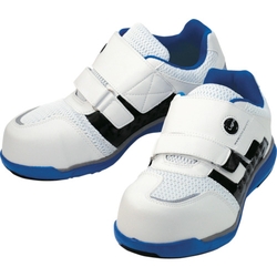 Ventilated Lightweight Pro Sneakers Mandom Safety Light (Hook & Loop Fastener type) (MNDM769-PU/BK-230)